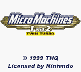 Micro Machines 1 and 2 - Twin Turbo (USA, Europe) Title Screen